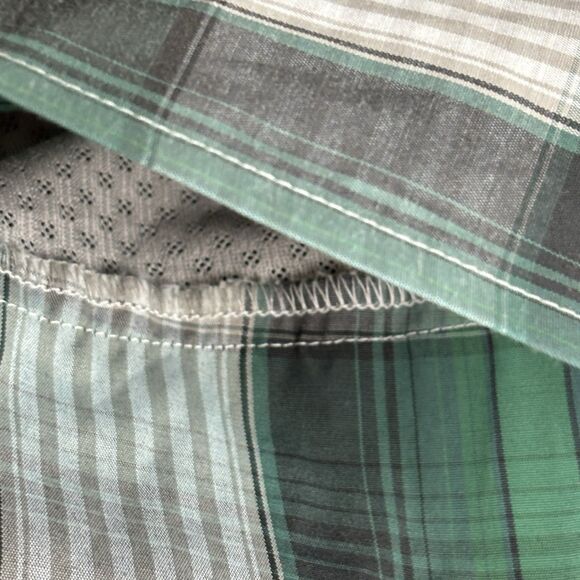 Eddie Bauer Shirt Mens L Green Vented Button L/S  Roll Tab Fishing Performance - Picture 15 of 15